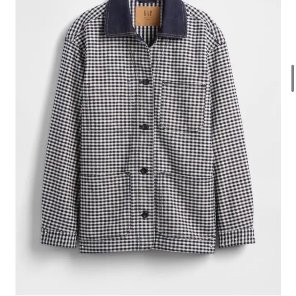 Gap × DÔEN Gingham Denim Jacket